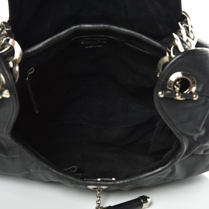 Christian Dior CHRISTIAN DIOR Lambskin Jazzclub Shoulder Bag Black 7 of 13