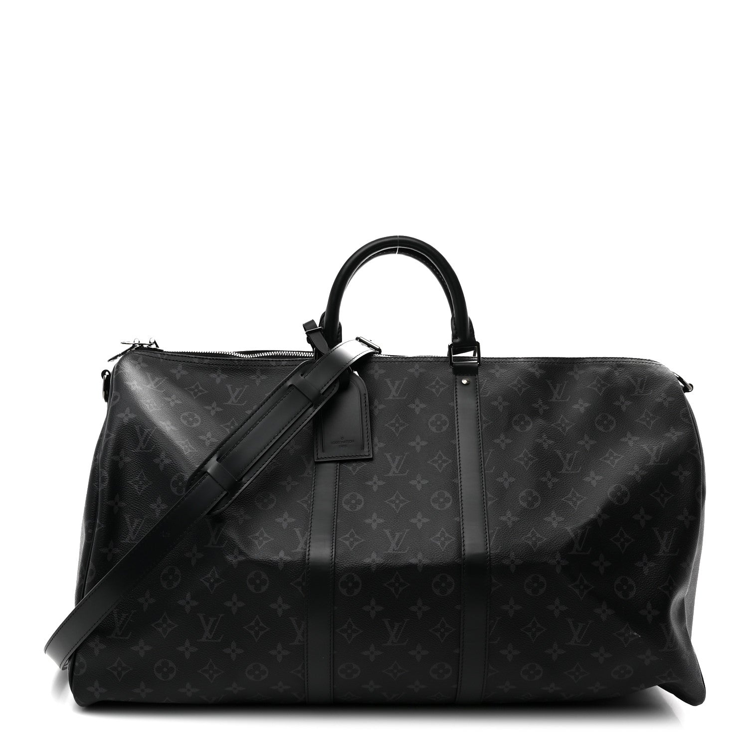 Louis Vuitton Monogram Eclipse Keepall Bandouliere 55 1 of 8