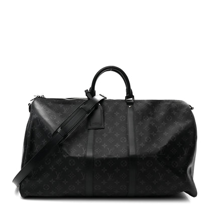 Louis Vuitton Monogram Eclipse Keepall Bandouliere 55 1 of 8