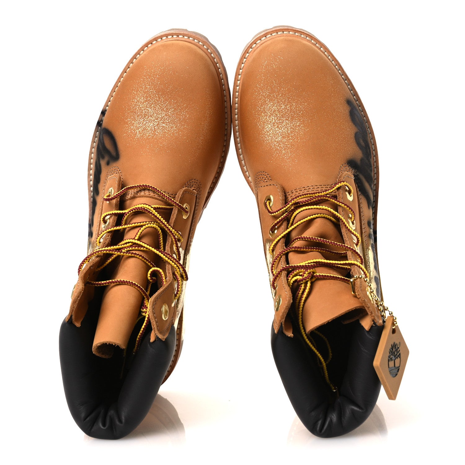 Jimmy Choo X TIMBERLAND Nubuck Graffiti Womens Ankle Boots 9.5