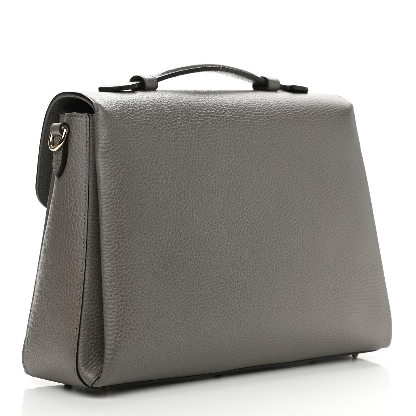 Dollar Calfskin Medium Interlocking G Top Handle Shoulder Bag Loess