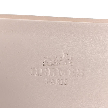 Hermes Box Calfskin Oran Sandals 38 Rose Pale 8 of 10