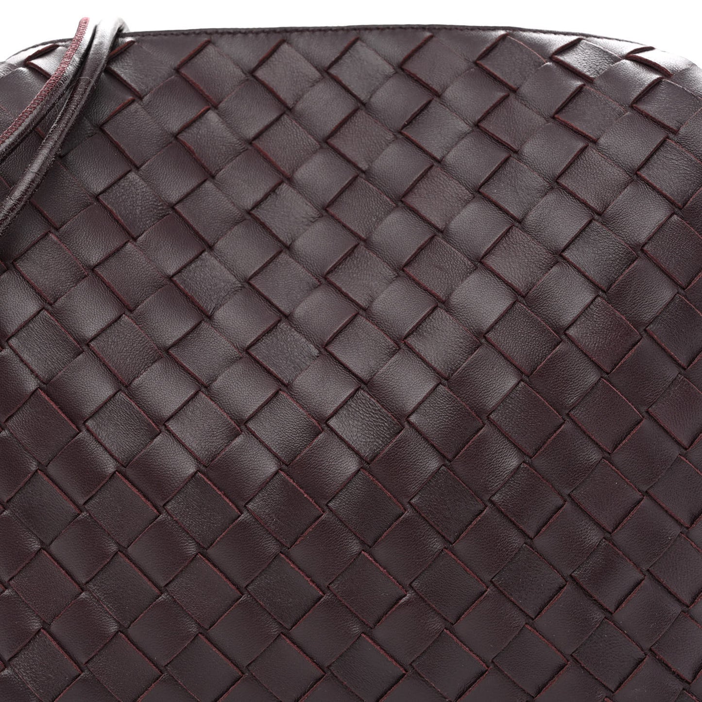 Nappa Intrecciato Medium Loop Camera Bag Grape