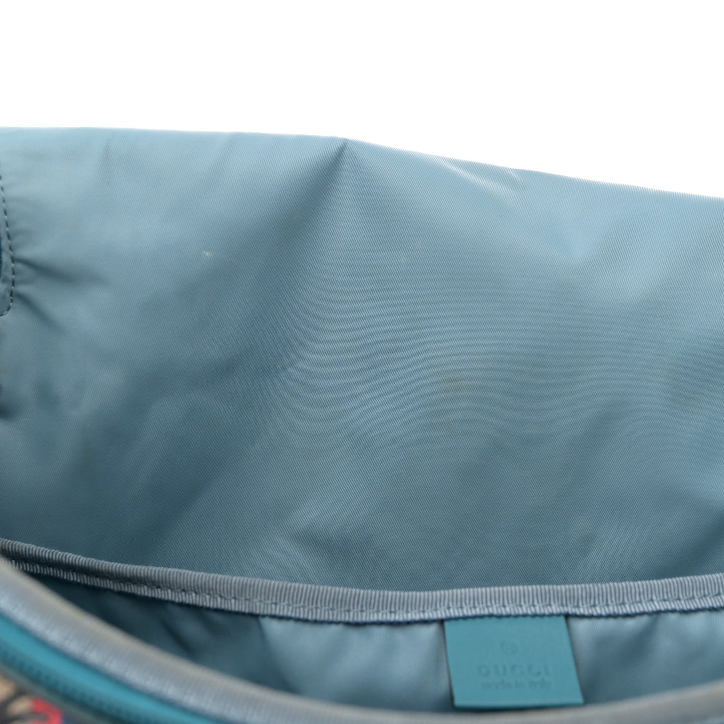 GG Supreme Monogram Gucci Wolf Diaper Bag Beige Red