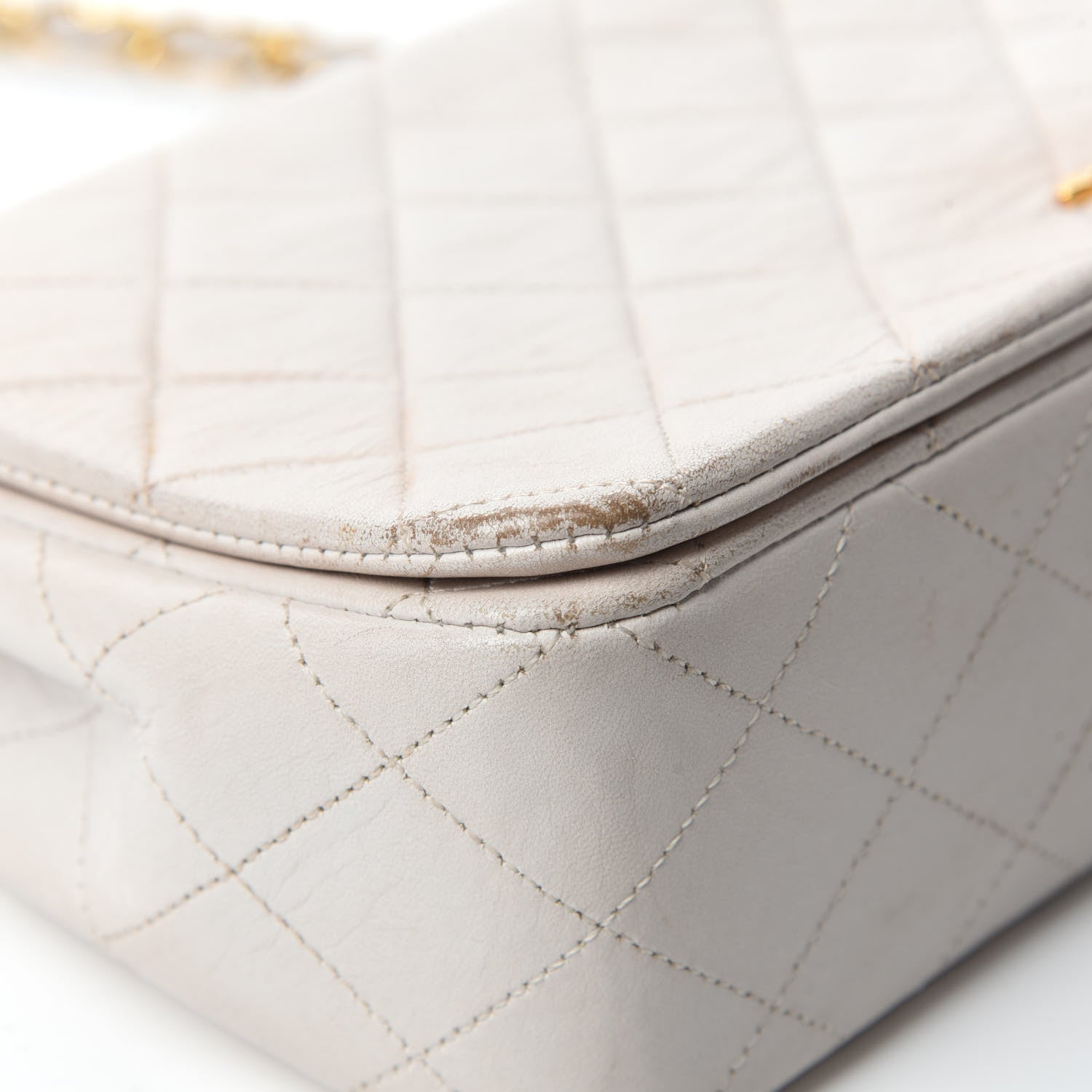 Chanel Lambskin Quilted Small Single Flap White 8 of 19