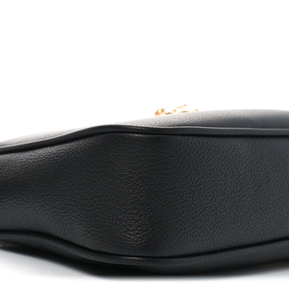 Versace Grained Calfskin Medusa Shoulder Bag Black 8 of 9