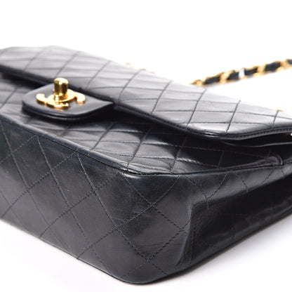 Chanel Lambskin Quilted Medium Double Flap Black 11 of 13
