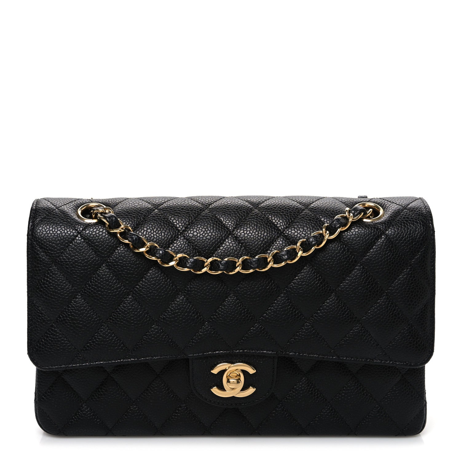 Chanel Caviar Quilted Medium Double Flap Black 1 of 11