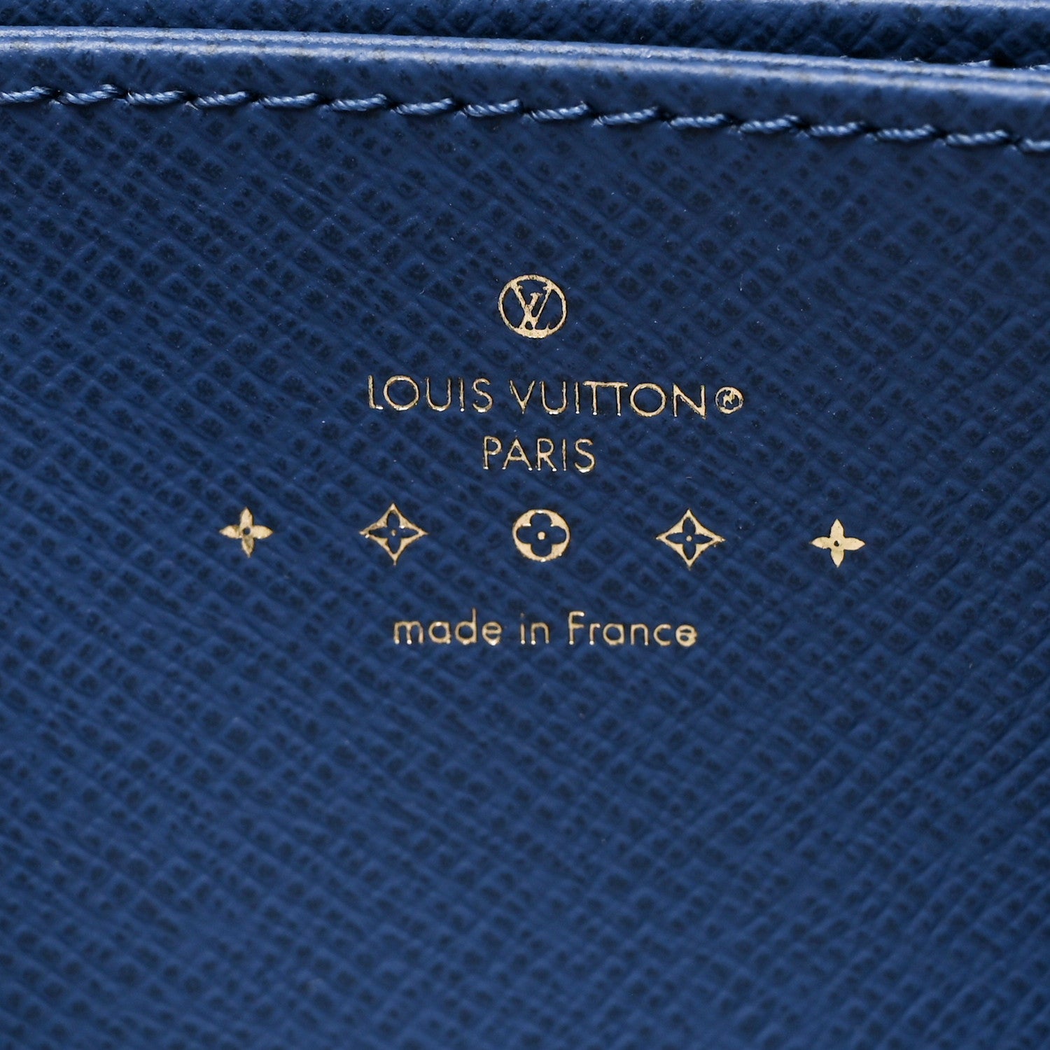 Louis Vuitton Monogram Denim Zippy Wallet NM Blue 6 of 6