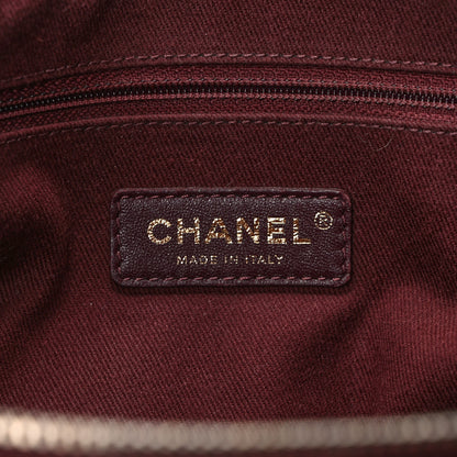 Chanel Snakeskin Glazed Calfskin Quilted Urban Mix Tote Black 6 of 10