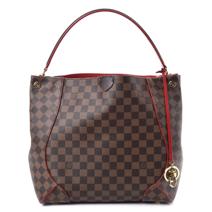 Louis Vuitton Damier Ebene Caissa Hobo Cherry 1 of 7