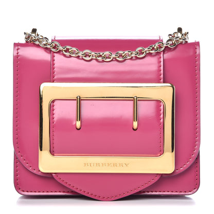 Burberry Calfskin Square Belt Shoulder Bag Plum Pink 1 of 8