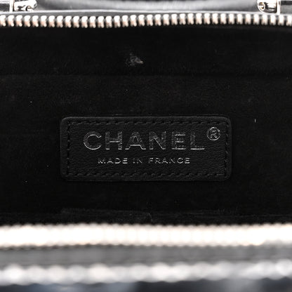 Chanel Patent Quilted Travel Kit Vanity Case Black 6 of 11
