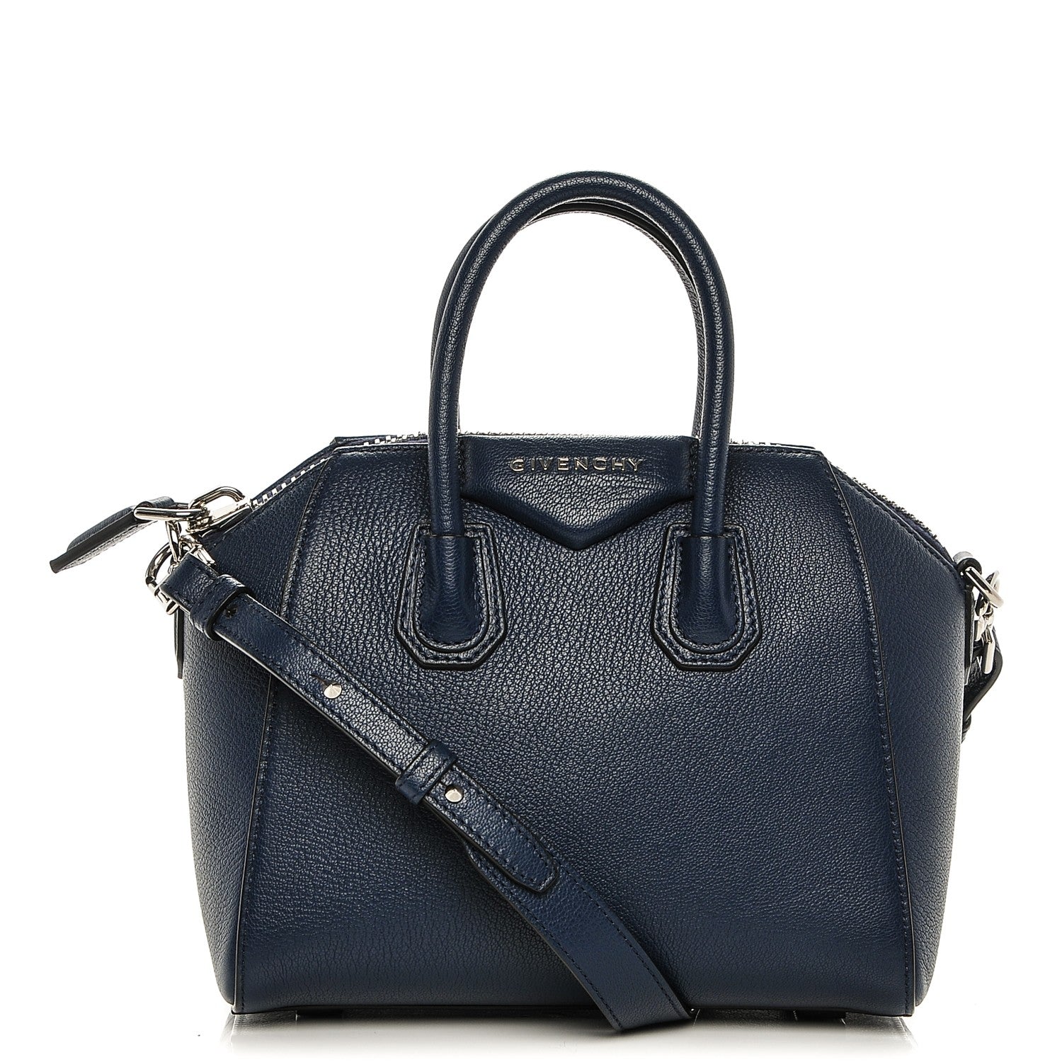 Givenchy Sugar Goatskin Mini Antigona Night Blue 1 of 6