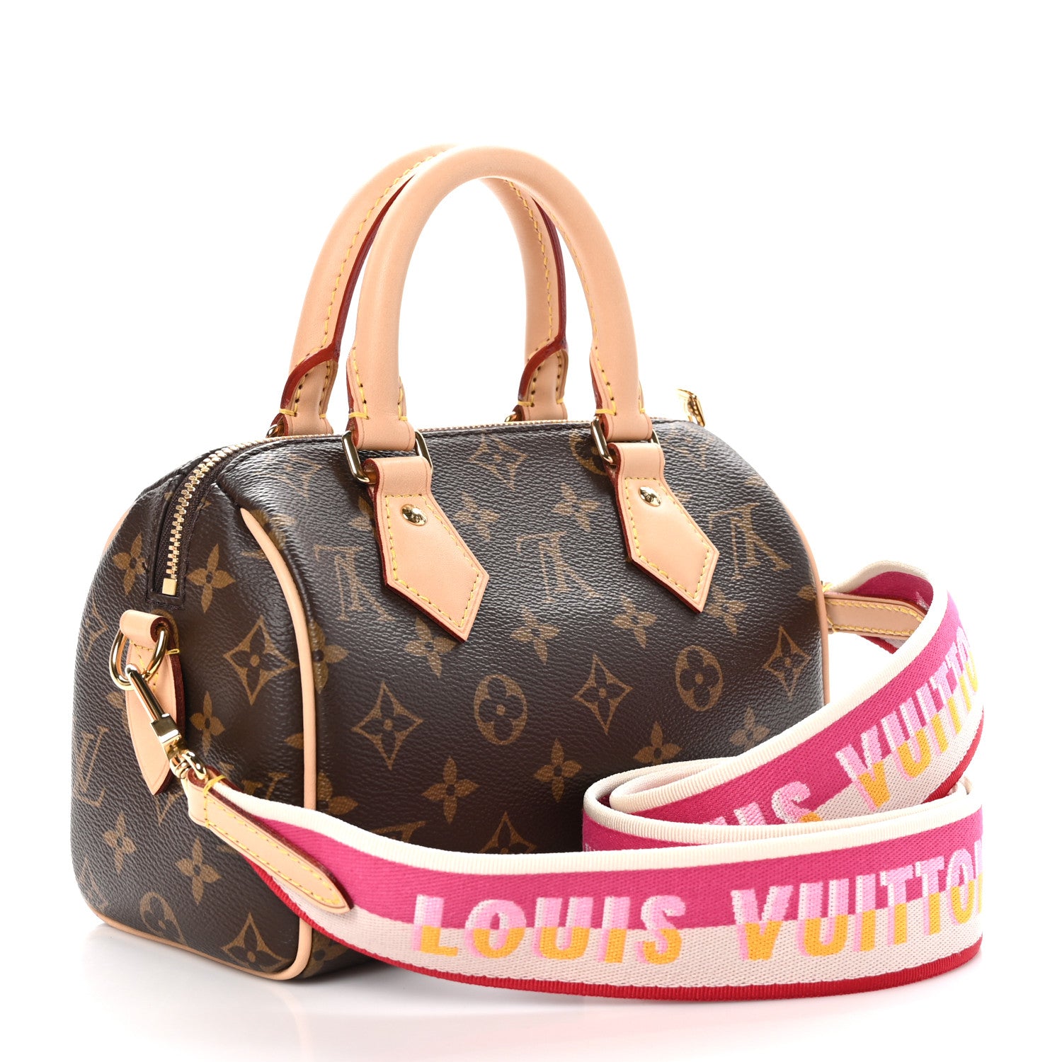 Louis Vuitton Monogram Speedy Bandouliere 20 Fuchsia 3 of 10