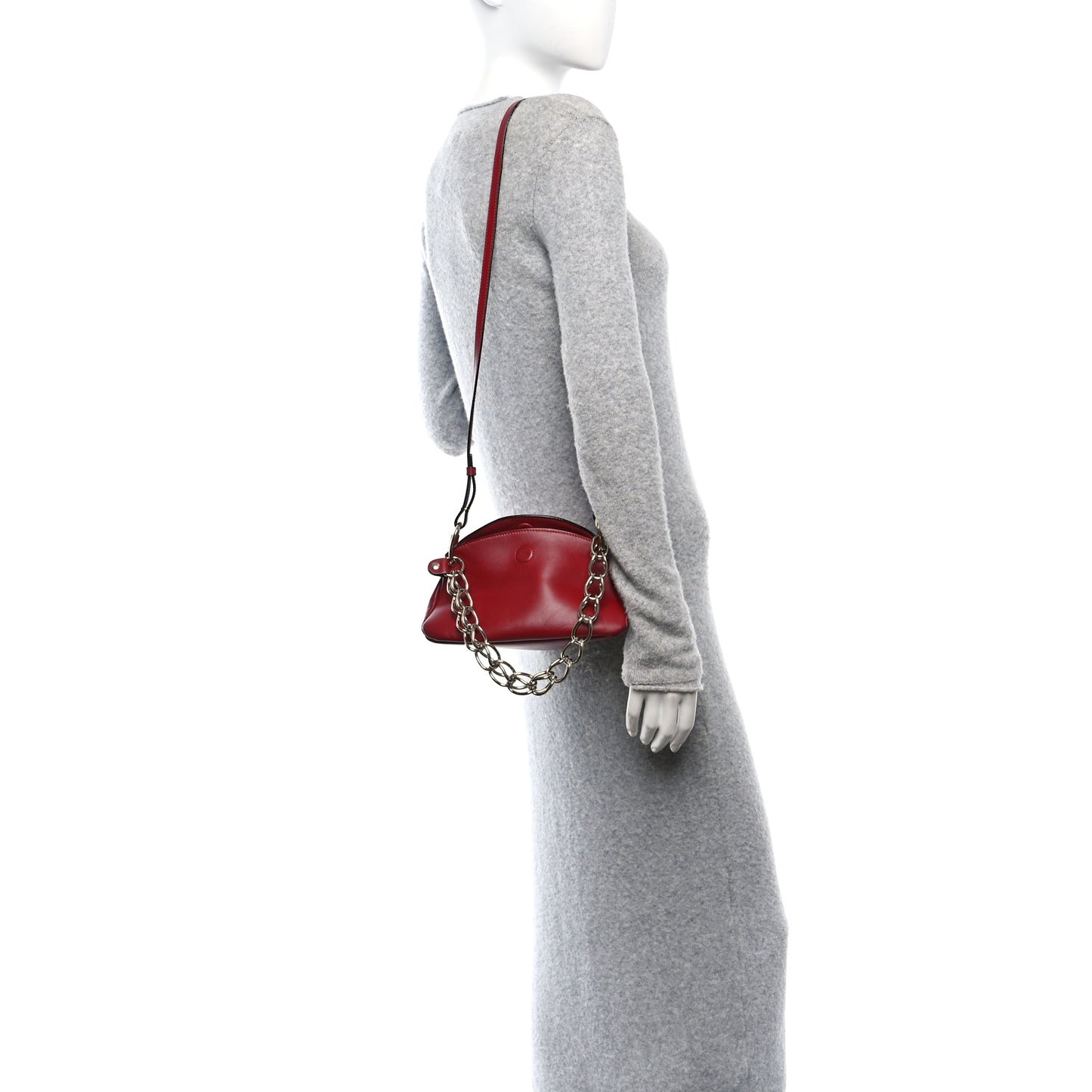 Calfskin Mini Juana Shoulder Bag Red