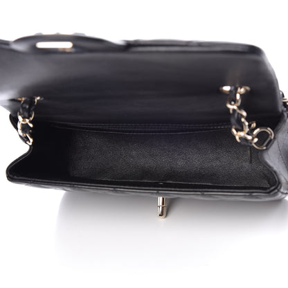 Chanel Lambskin Quilted Mini Rectangular Flap Black 5 of 8