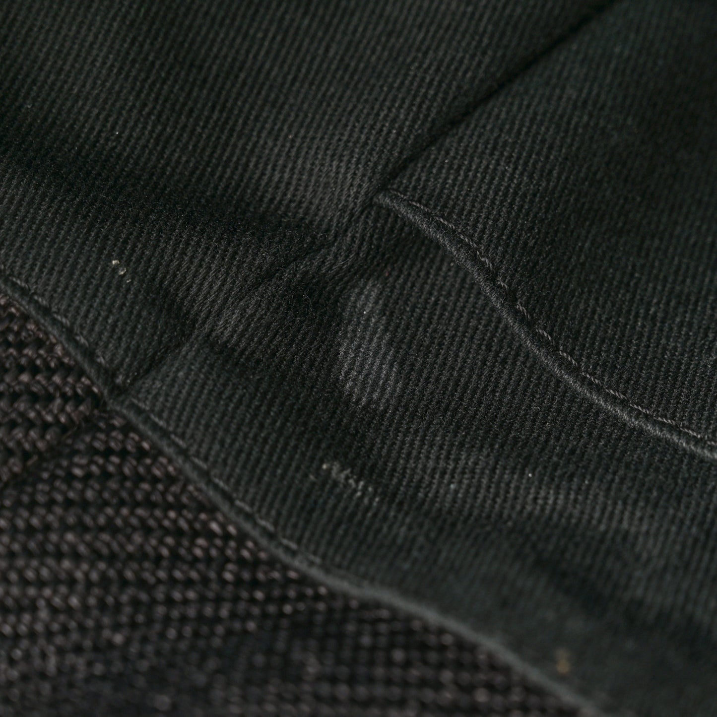 Woven Straw Raffia Medium Deauville Tote Black White