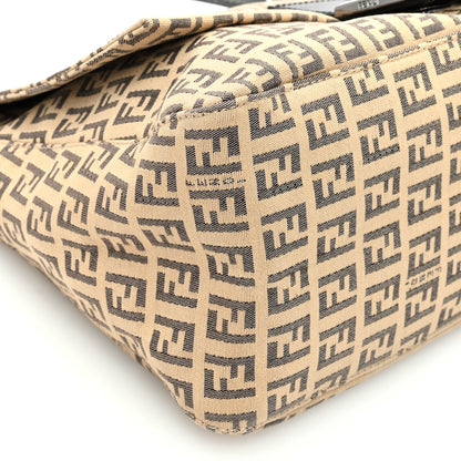 Fendi Zucchino Mama Baguette Mogano Panna Testa di Moro 8 of 10