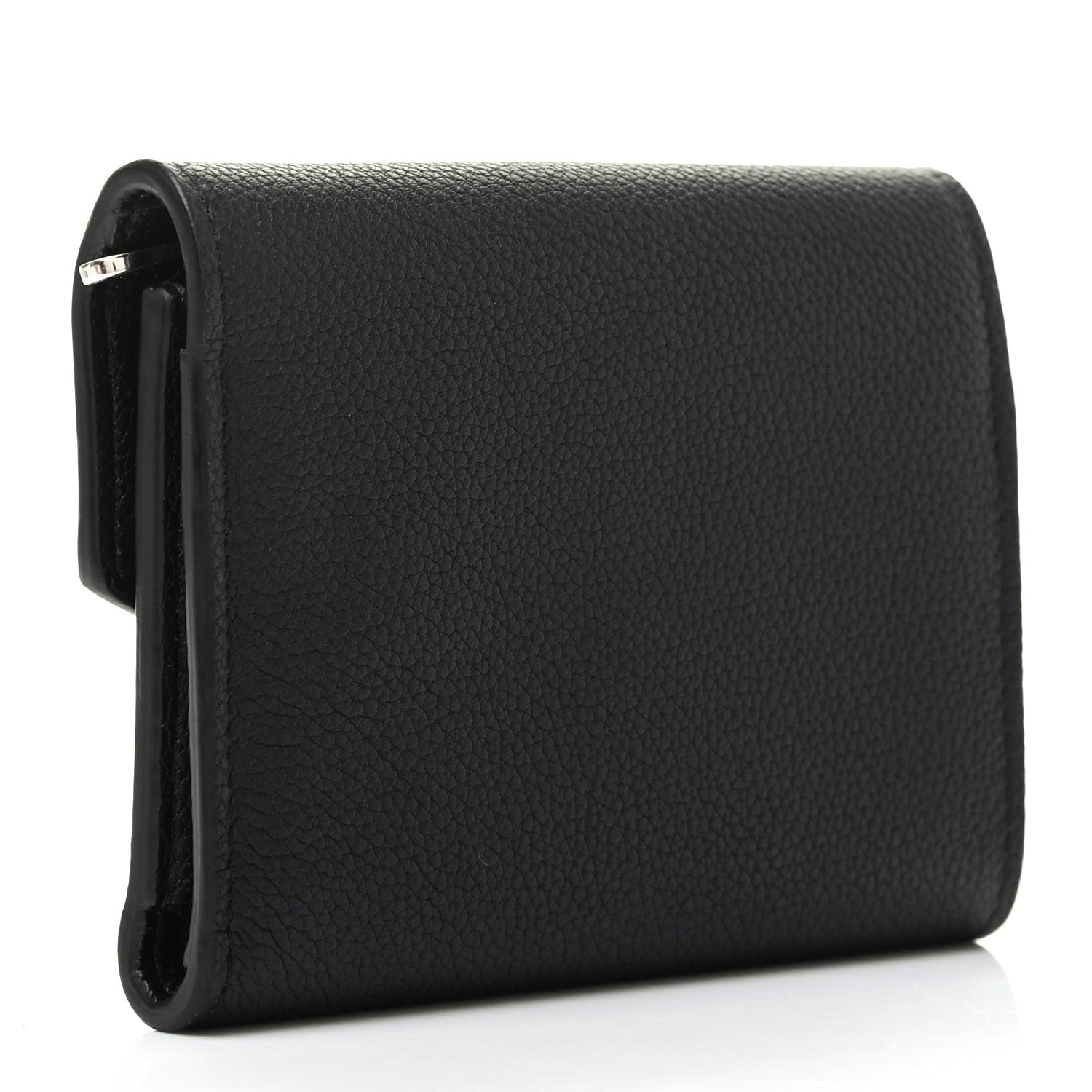 Louis Vuitton Soft Calfskin My Lockme Compact Wallet Black 3 of 8