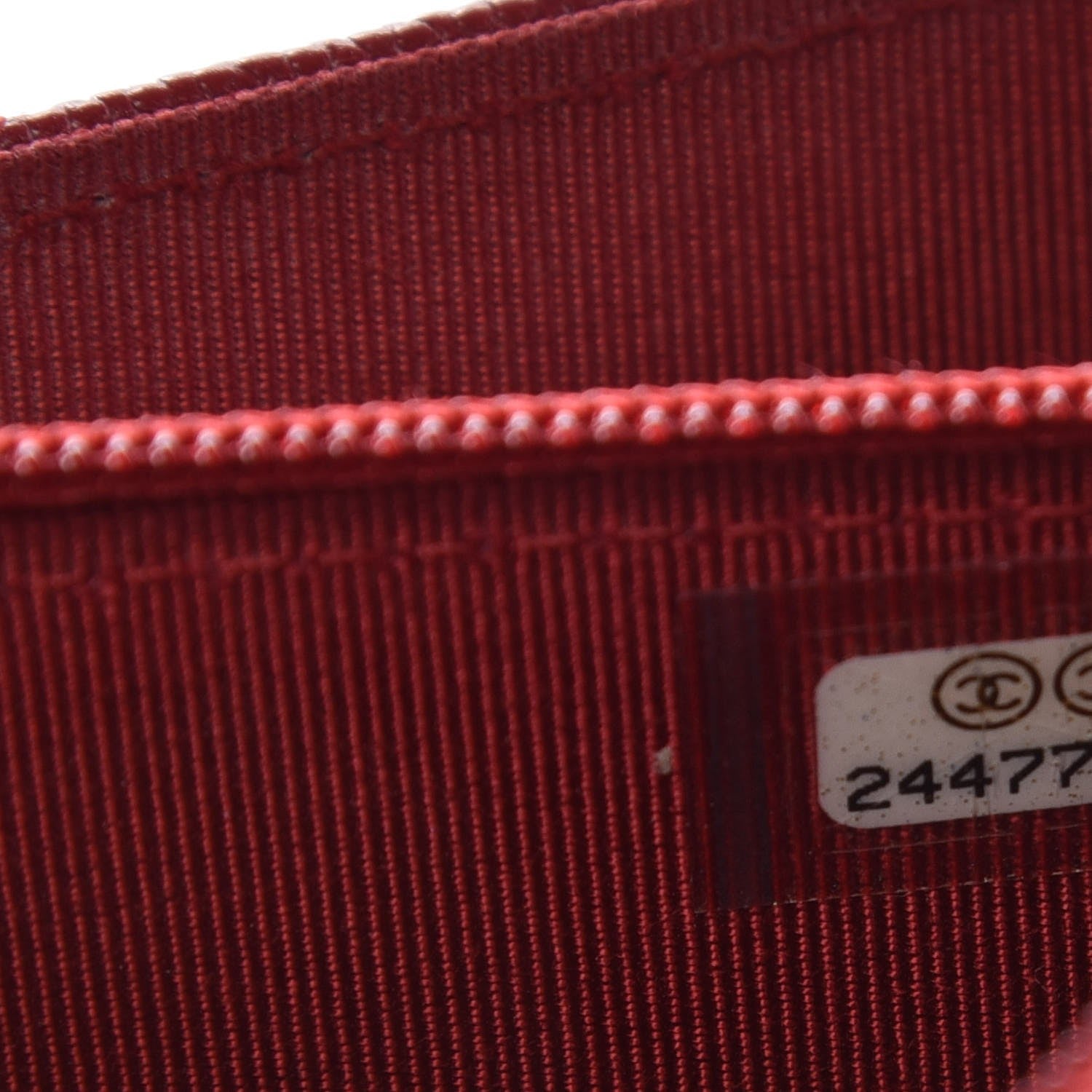 Chanel Caviar Quilted Square Wallet On Chain WOC Dark Red 6 of 8