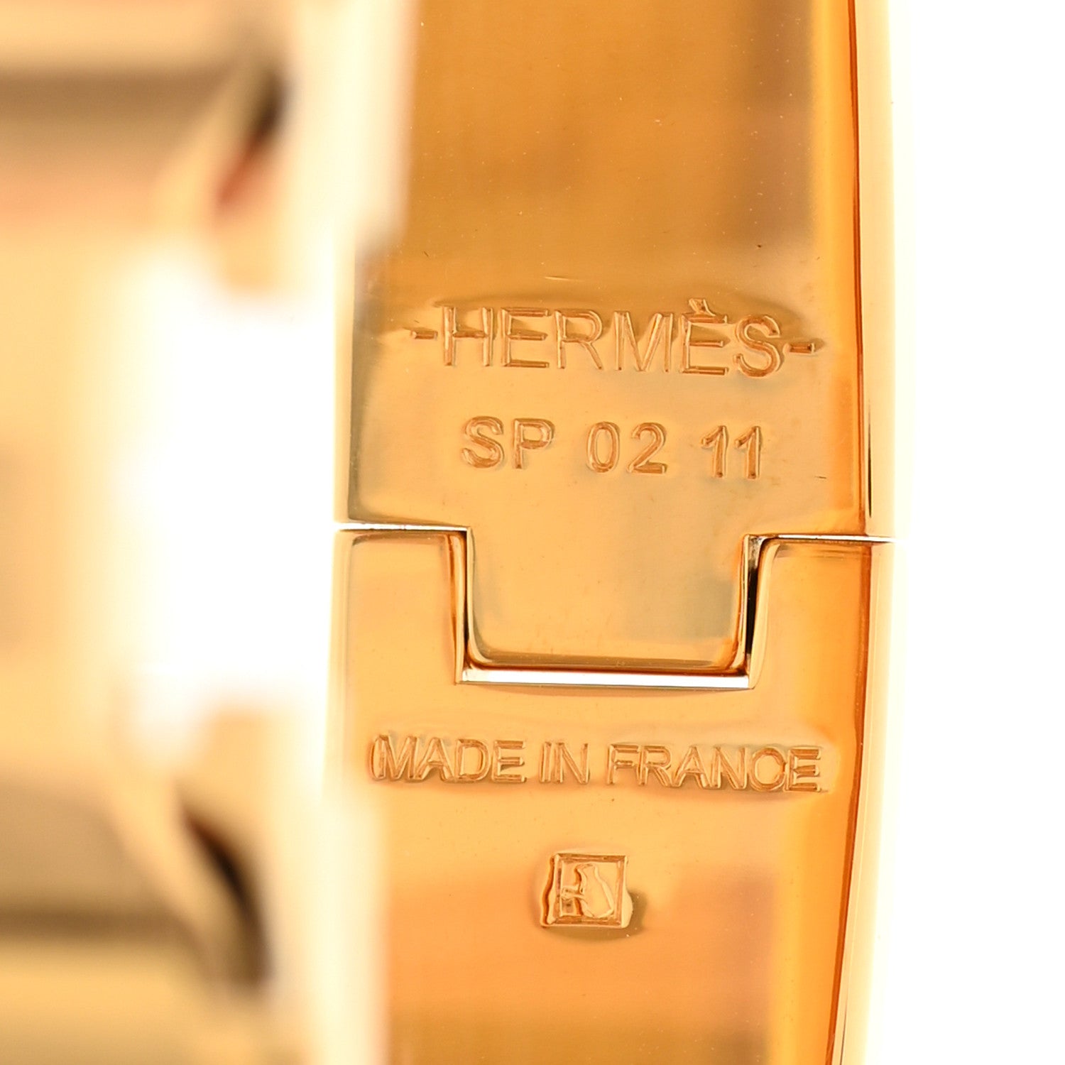 Hermes Enamel Narrow Clic Clac H Bracelet PM Marron Glace 4 of 5