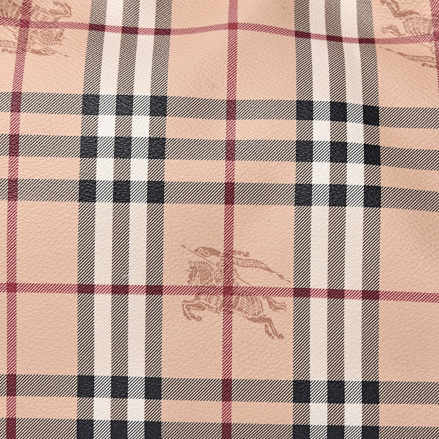 Burberry Haymarket Check Small Canterbury Tote Chocolate 10 of 13