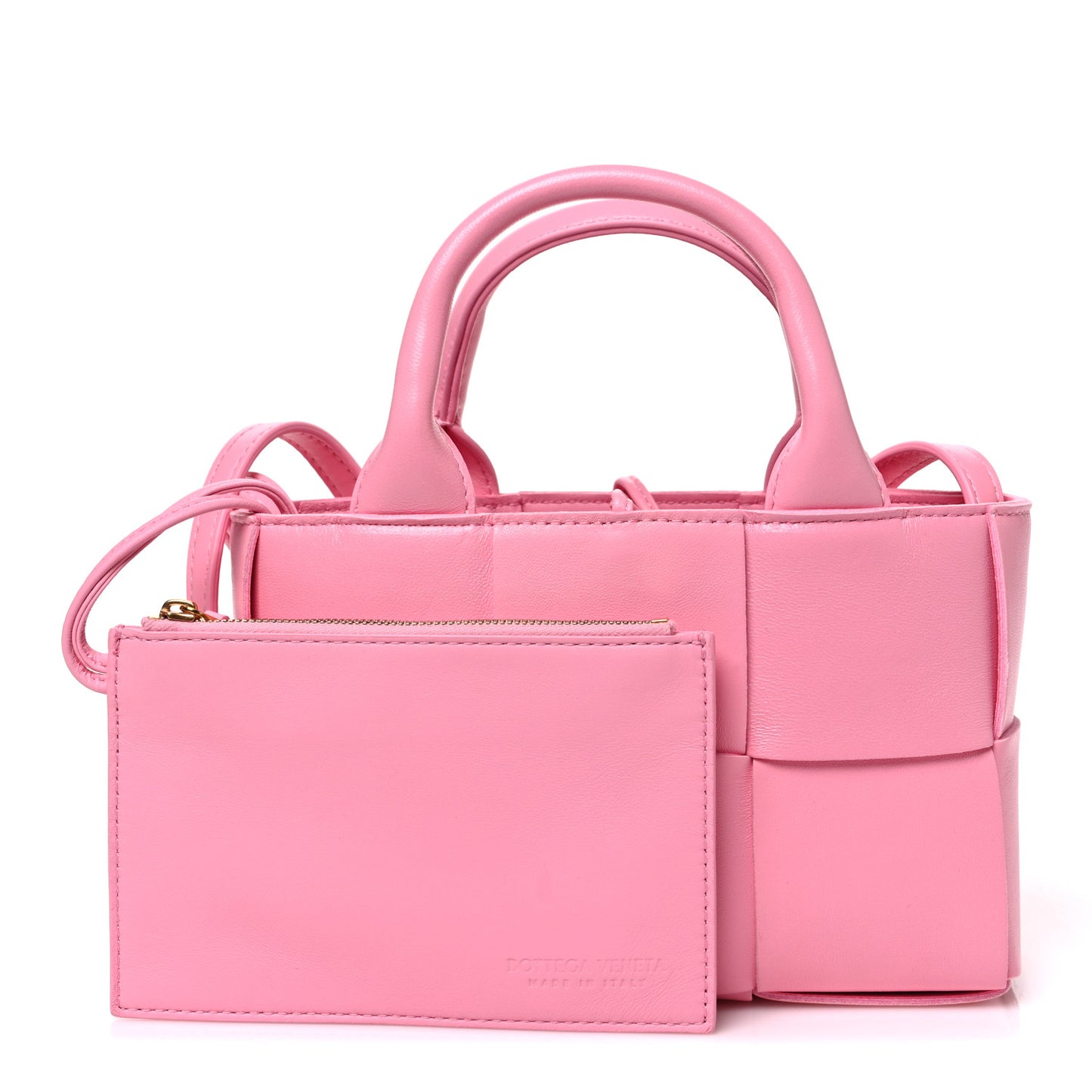 Lambskin Maxi Intreccio Candy Arco Tote Ribbon