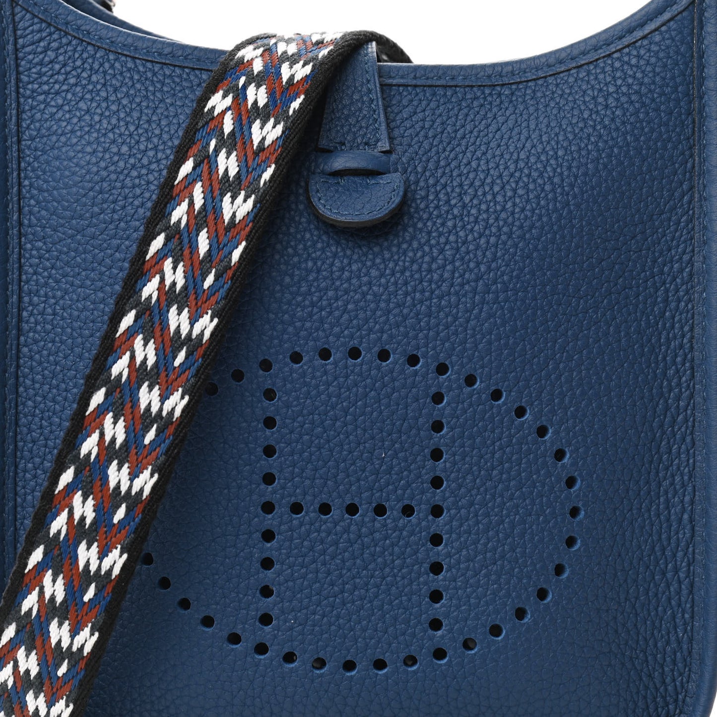 Taurillon Maurice Zigzag Evelyne TPM Bleu Black White Deep Bleu