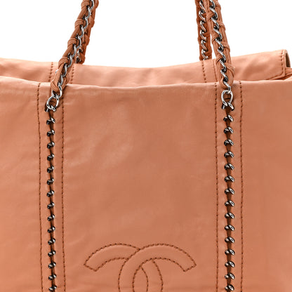 Chanel Smooth Calfskin Luxe Ligne Tote Dark Beige 8 of 11
