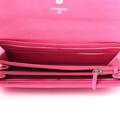 Chanel Iridescent Caviar Quilted Large Flap Wallet Pink 5 of 9