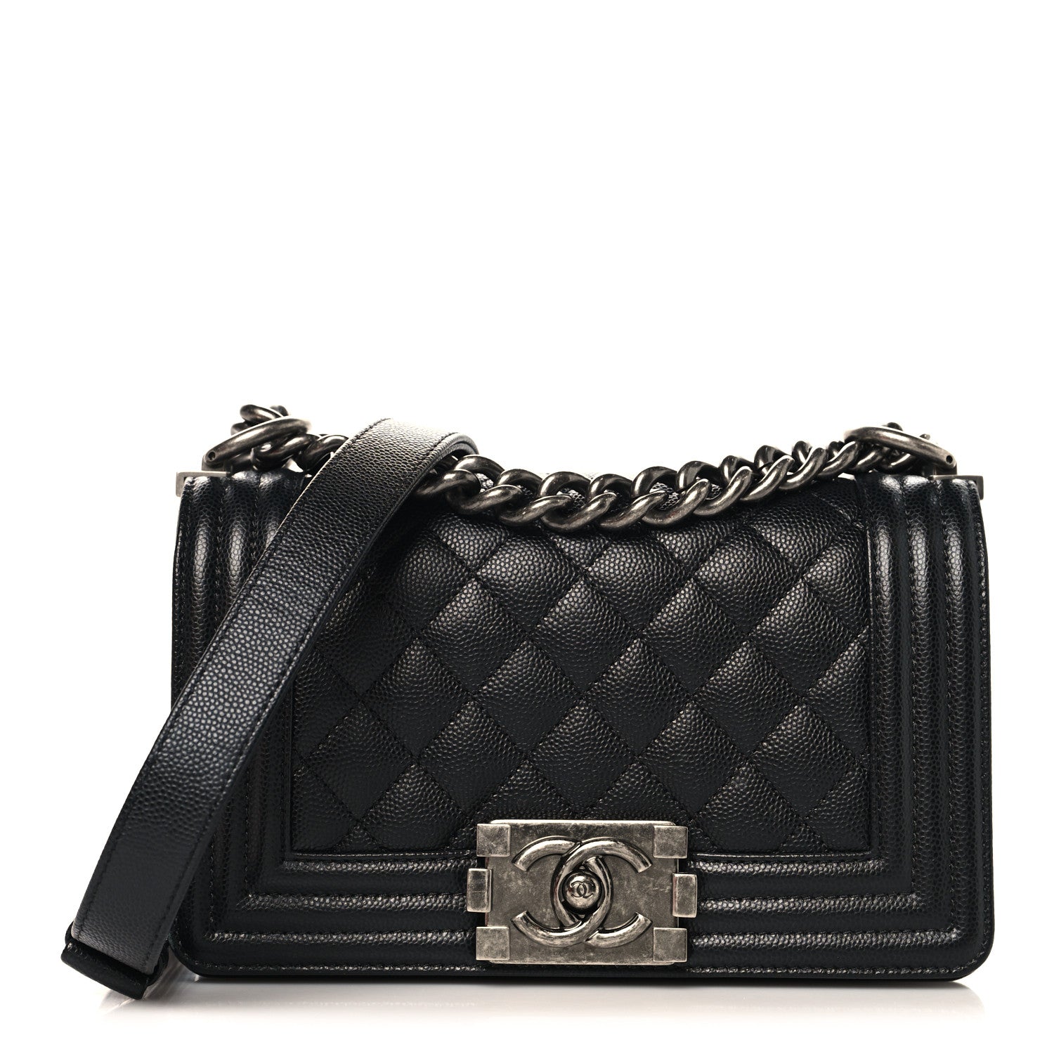 Chanel Caviar Quilted Small Boy Flap Black 1 of 10