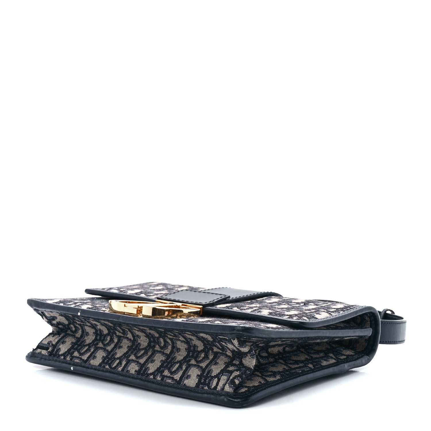 Christian Dior Oblique 30 Montaigne Flap Bag Blue 9 of 11