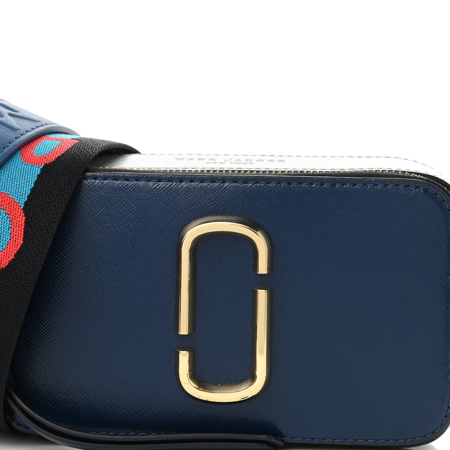 Marc Jacobs Saffiano Small Snapshot Camera Bag Blue Sea 10 of 13