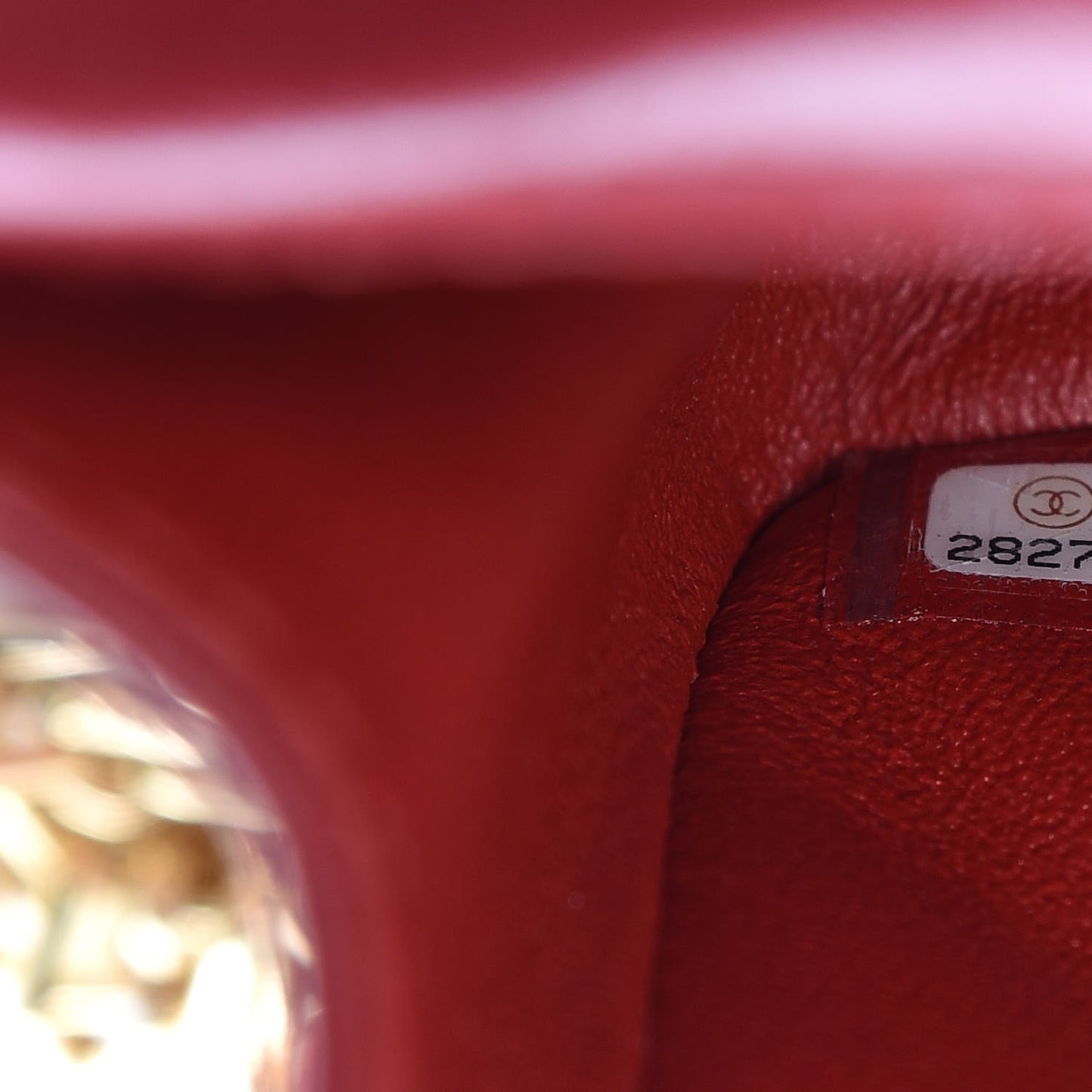 Aged Calfskin Quilted 2.55 Reissue Mini Flap Red