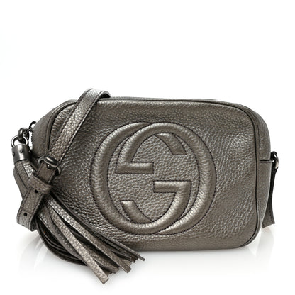 Gucci Metallic Cellarius Calfskin Small Soho Disco Bag Sasso 1 of 11