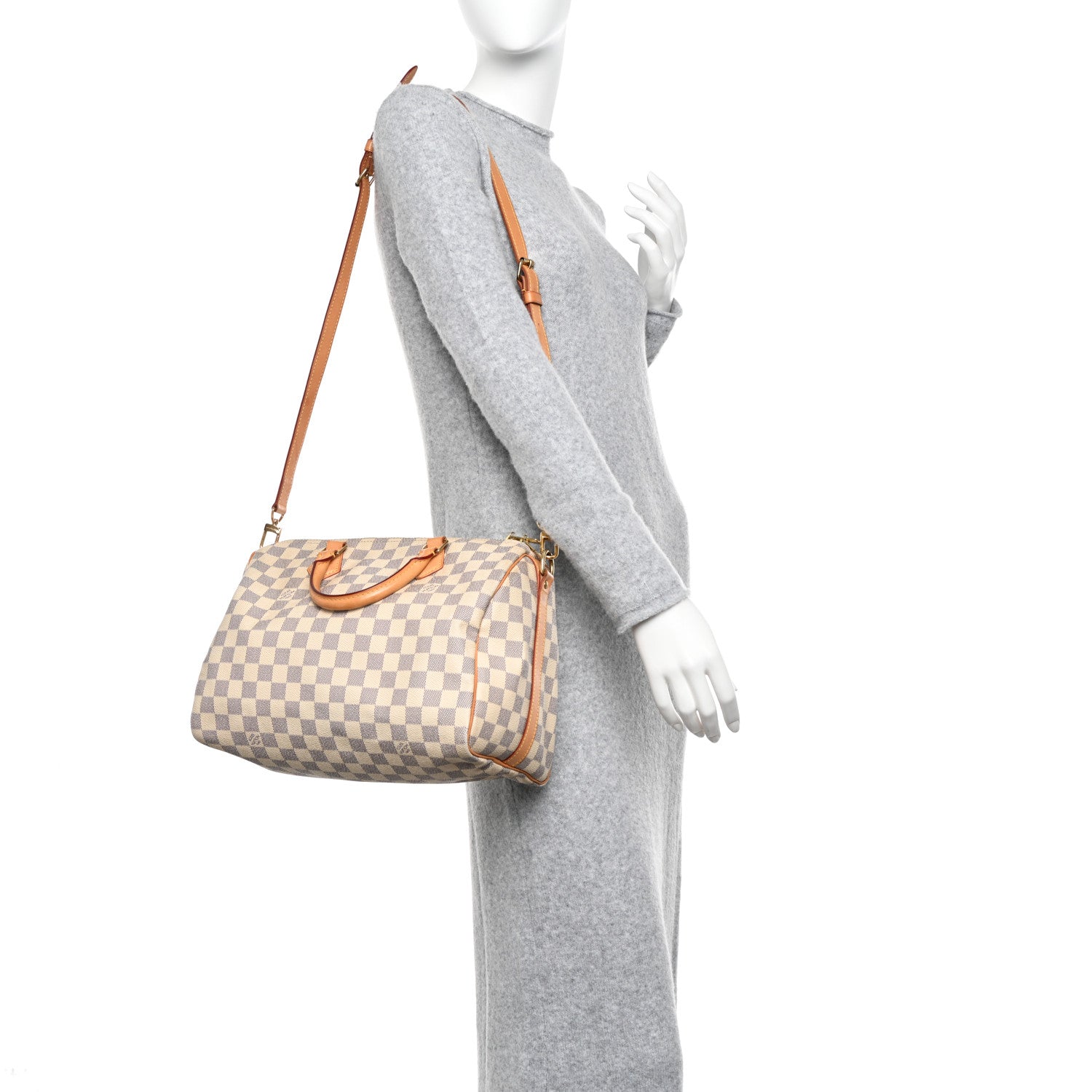Louis Vuitton Damier Azur Speedy Bandouliere 30 2 of 12