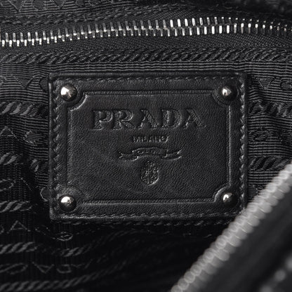 Prada Nappa Drapes Shoulder Bag Nero Black 6 of 9