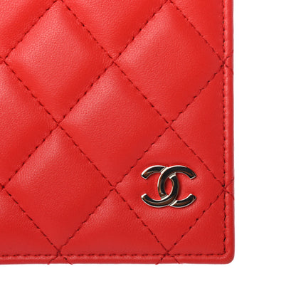 Chanel Lambskin Quilted Passport Holder Red 6 of 9