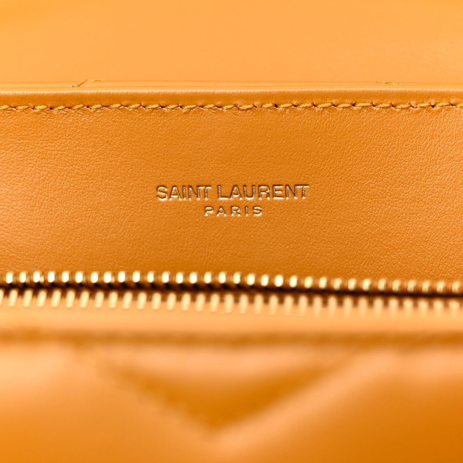 Saint Laurent Calfskin Y Quilted Monogram Small Loulou Chain Satchel Cheddar Cheddar 7 of 10