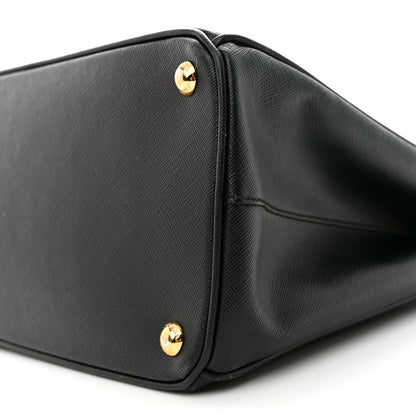 Prada Saffiano Medium Galleria Double Zip Tote Black 9 of 14