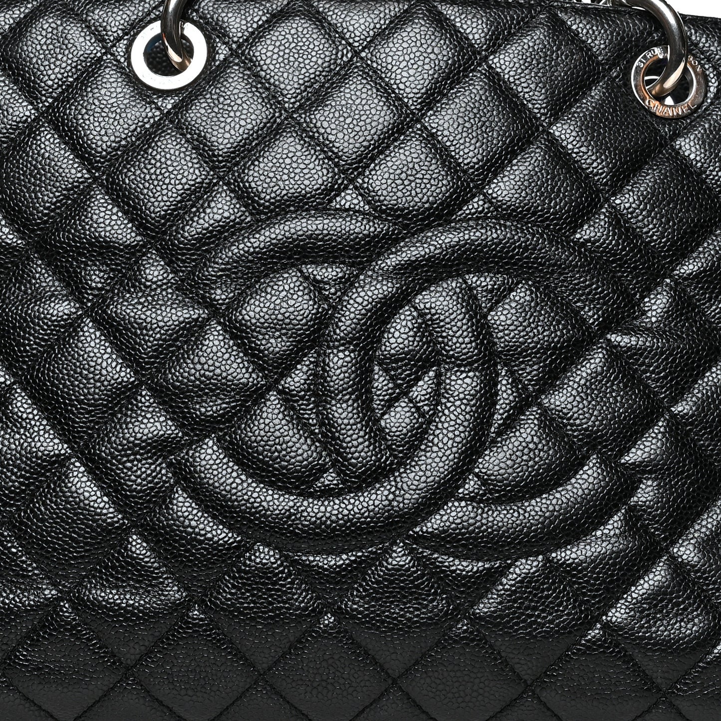 Caviar Quilted XL Grand Shopping Tote GST Black