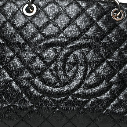 Chanel Caviar Quilted XL Grand Shopping Tote GST Black 10 of 12