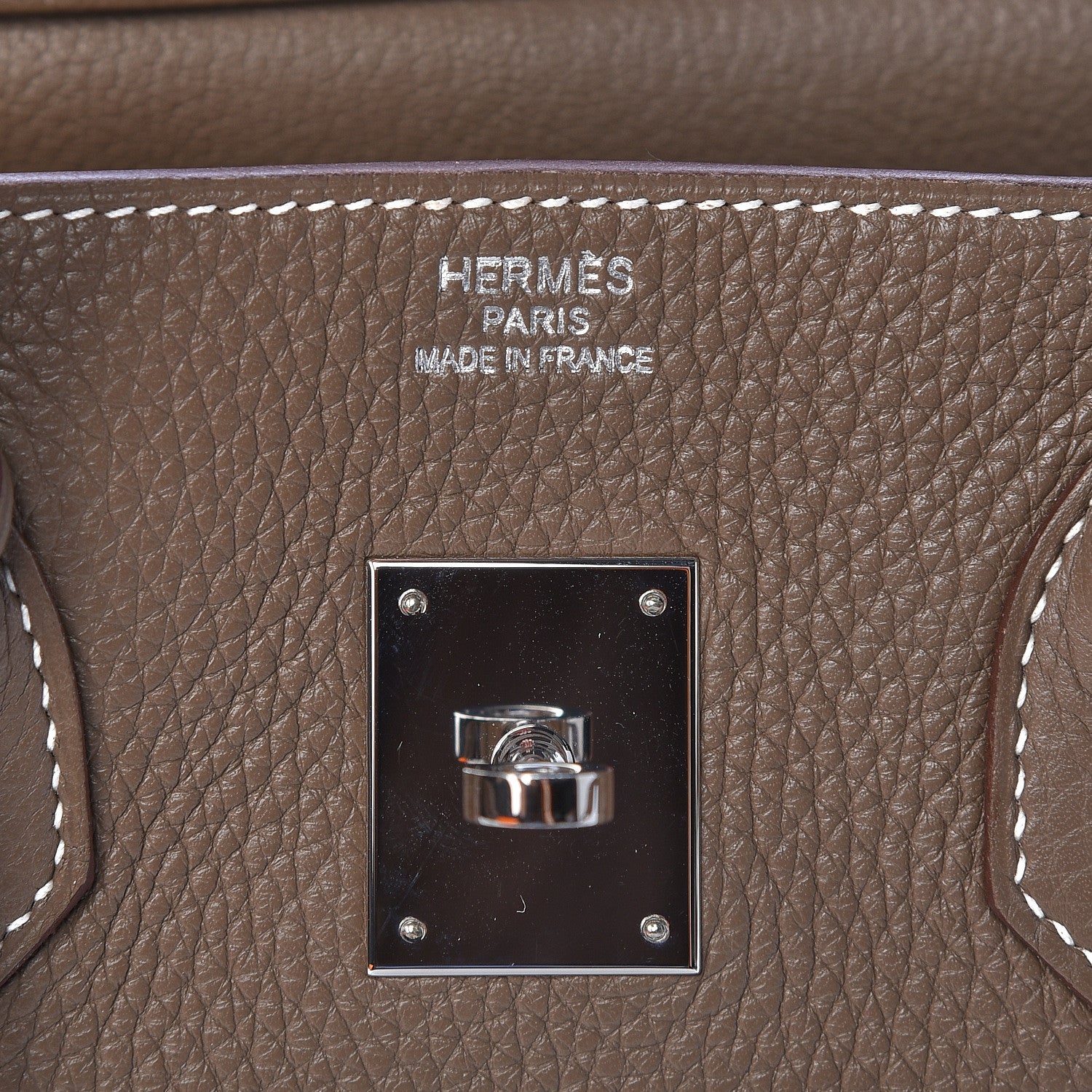 Hermes Taurillon Clemence Birkin 35 Etoupe 17 of 30