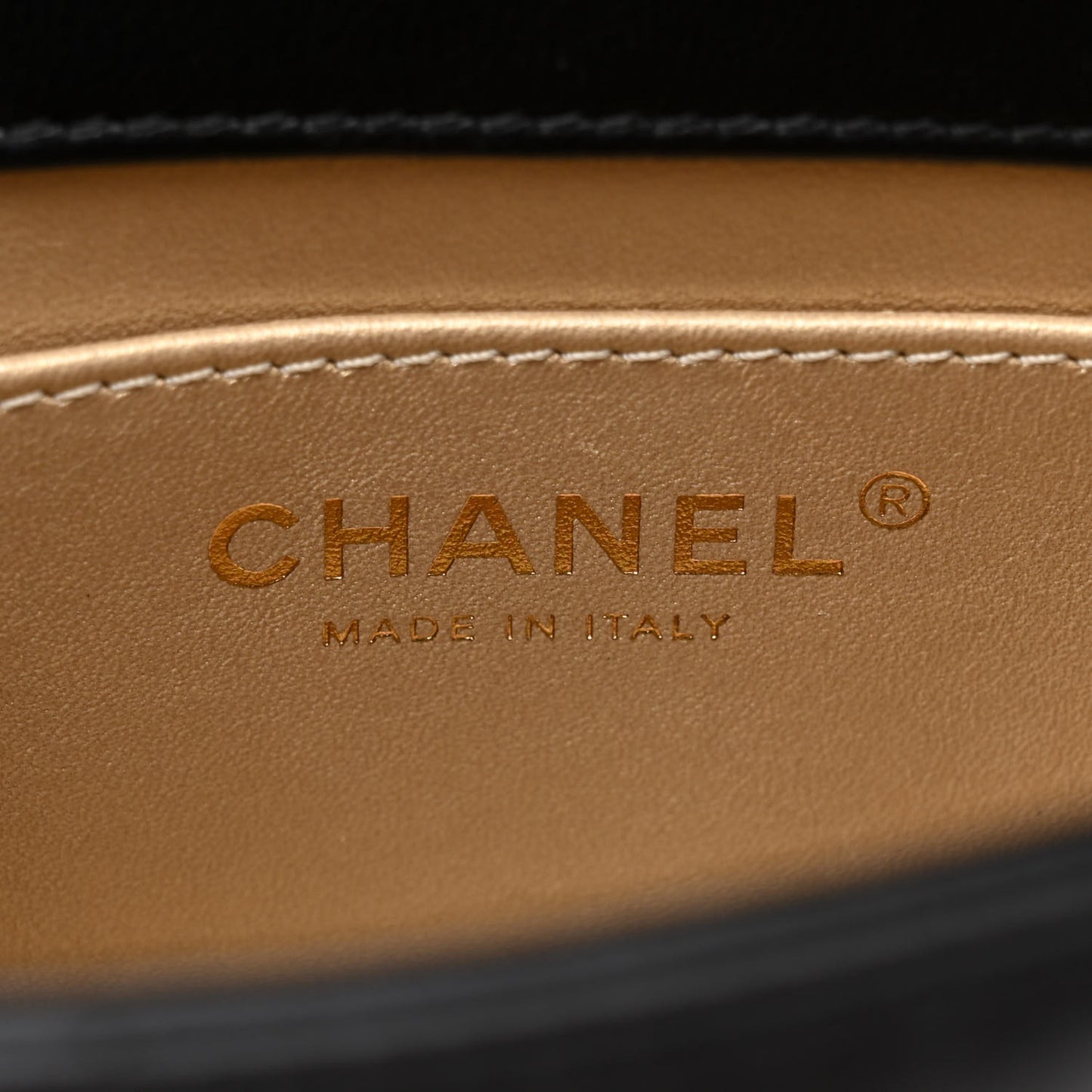 Lambskin Quilted Mini CC Crystal Logo Chain Flap Black