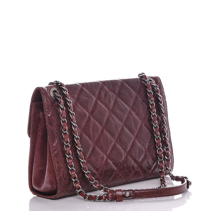 Chanel Crumpled Grained Calfskin Medium CC Crave Flap Bordeaux 3 of 7