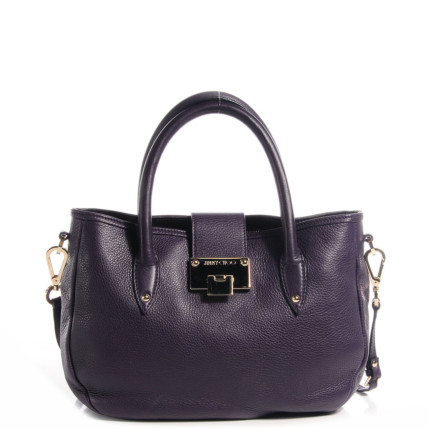 Jimmy Choo Grainy Calf Rania Deep Purple 1 of 8