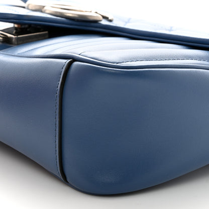 Gucci Calfskin Matelasse Mini GG Marmont Shoulder Bag Clear Sky Blue 10 of 10
