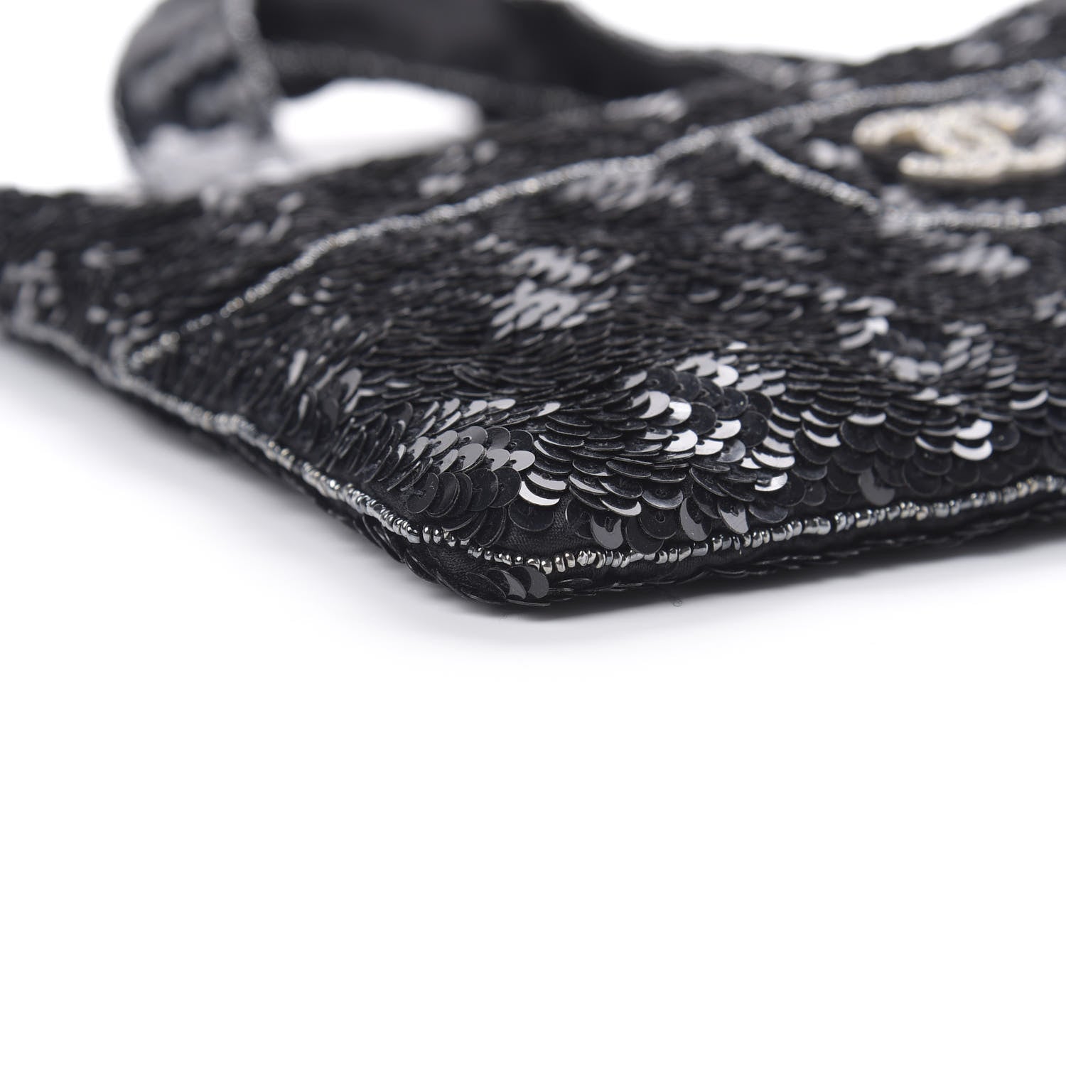 Chanel Sequin CC Evening Bag Black 11 of 12