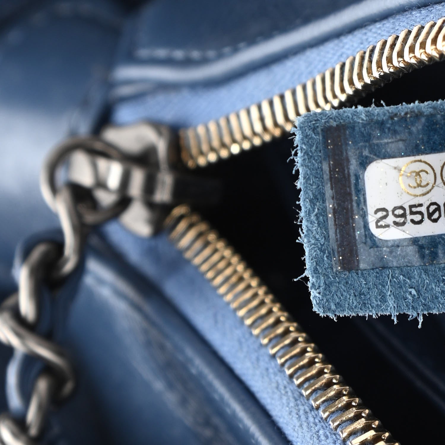 Chanel Denim Calfskin Small Gabrielle Hobo Blue 7 of 11